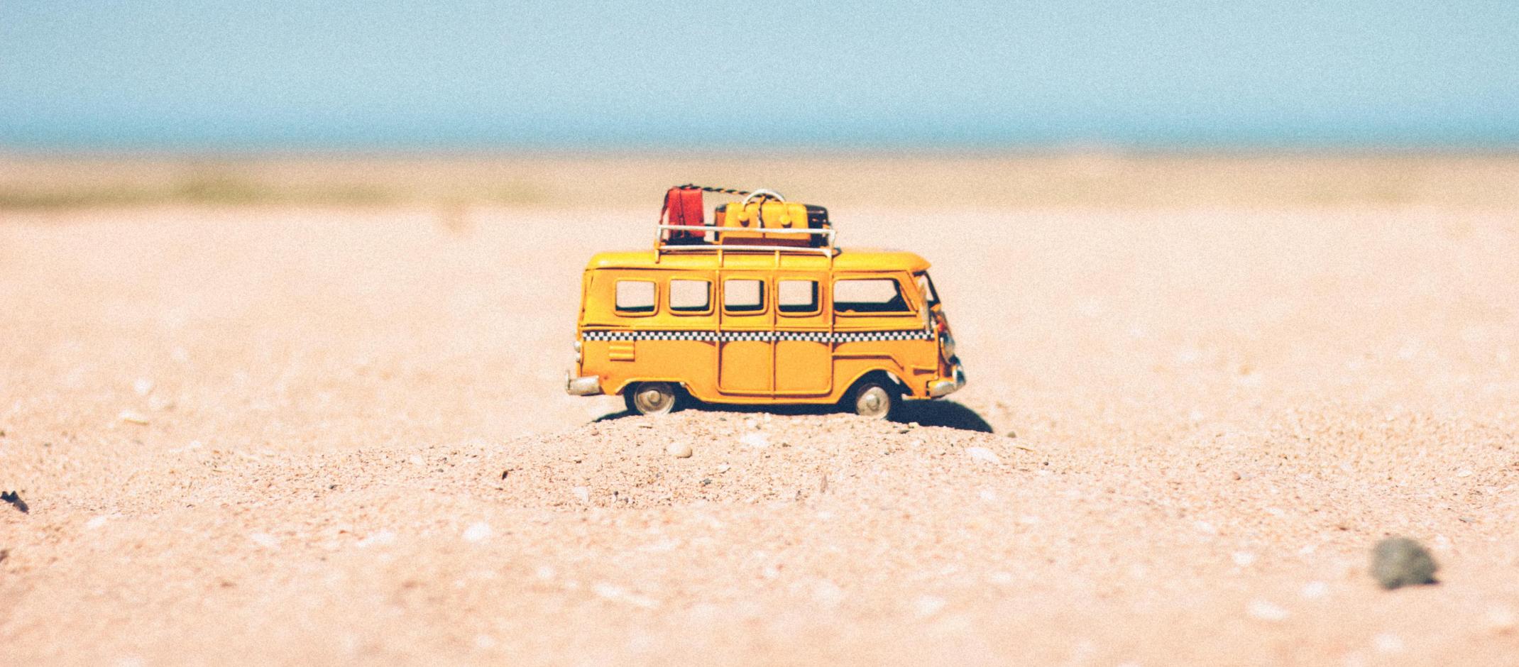 Bus am Strand