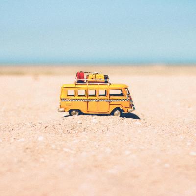 Bus am Strand
